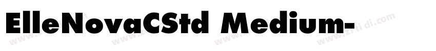 ElleNovaCStd Medium字体转换